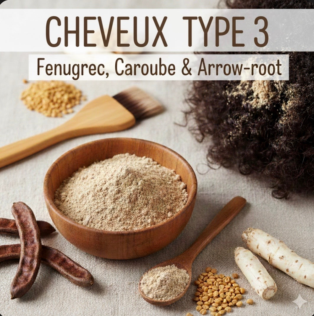 Secrets Capillaires DIY – Bienfaits des Poudres Végétales pour Cheveux Type 3