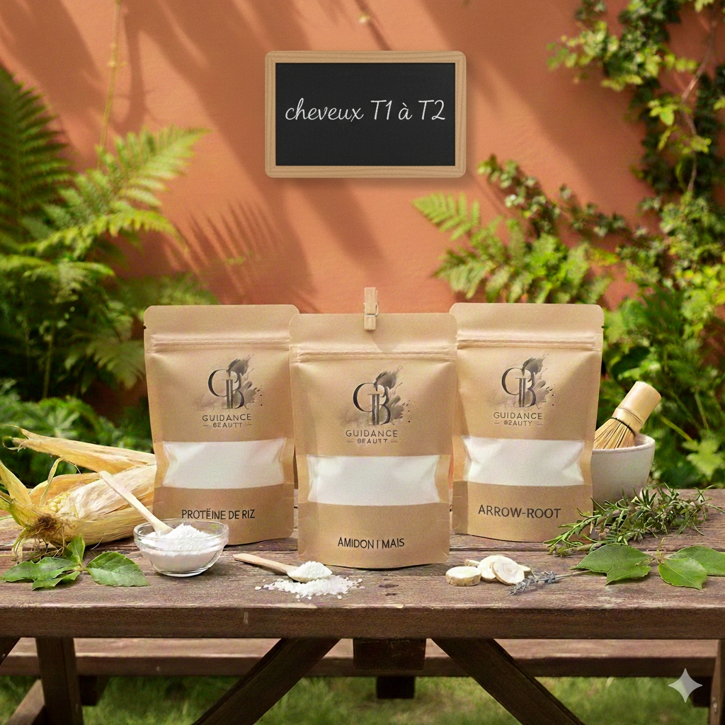 Kit DIY – Sélection de poudres pour cheveux de type 1 à 2