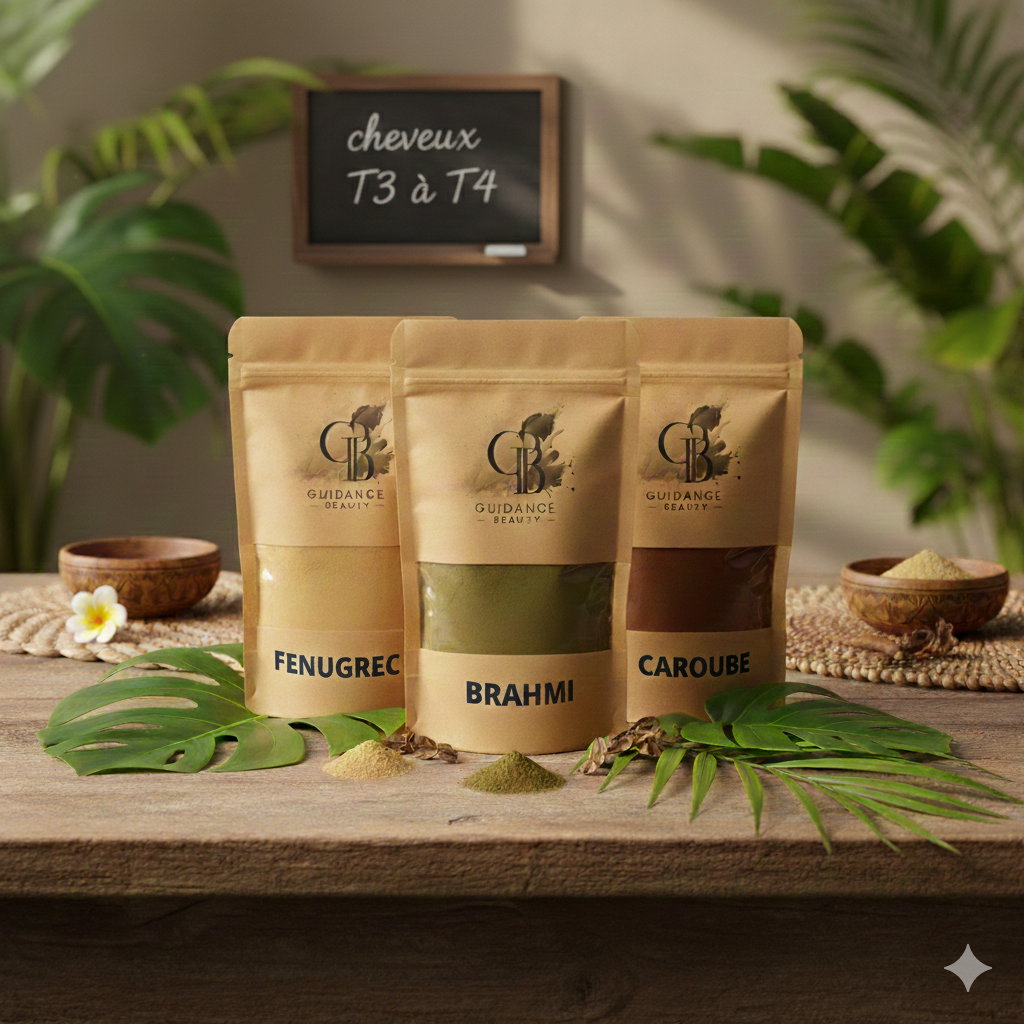 Kit DIY – Sélection de poudres pour cheveux de type 4